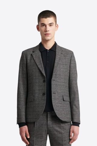 Chaqueta de traje slim fit - Negro jaspeado