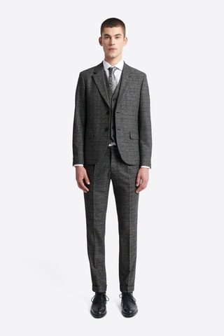 Chaqueta de traje slim fit - Negro jaspeado