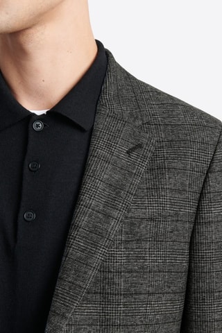 Chaqueta de traje slim fit - Negro jaspeado