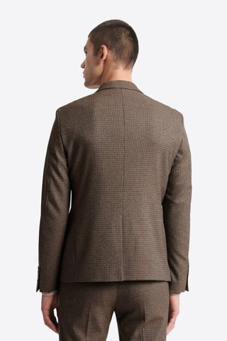 Chaqueta de traje slim fit - Marrón