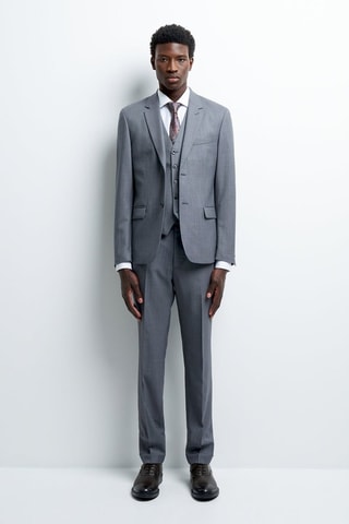 Chaqueta de lana - Gris oscuro