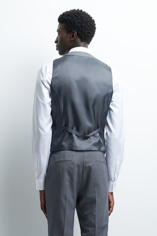 Chaleco de traje de lana - Gris