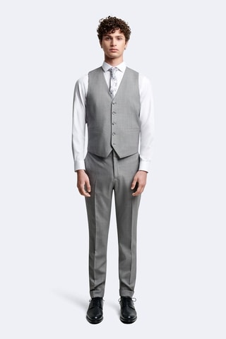 Chaleco de traje de lana - Gris jaspeado