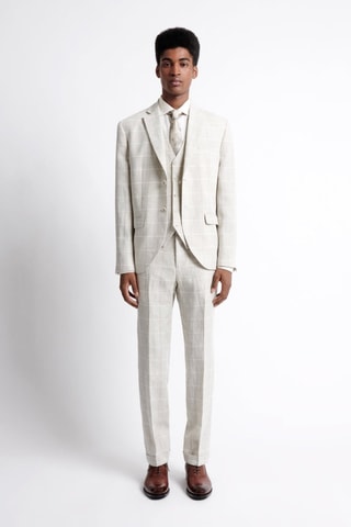 Chaleco de traje de lino - Beige