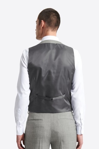 Chaleco de traje de lana - Gris jaspeado