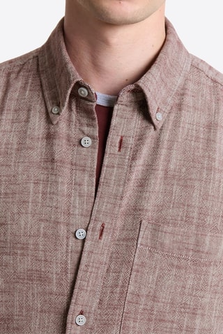 Camisa regular fit - Burdeos jaspeado