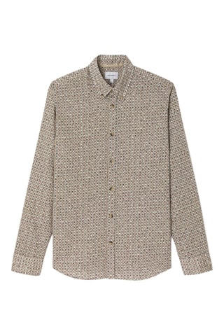 Camisa slim fit - Beige