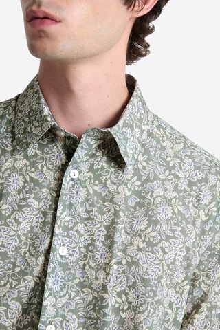 Camisa slim fit - Verde agua