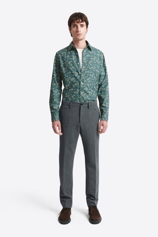 Camisa slim fit - Verde