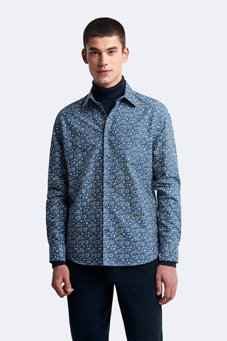 Camisa slim fit - Azul