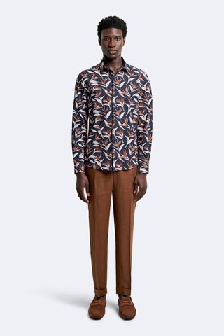 Camisa slim fit - Azul