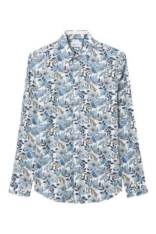 Camisa slim fit - Azul eléctrico