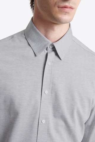 Camisa slim fit - Gris claro