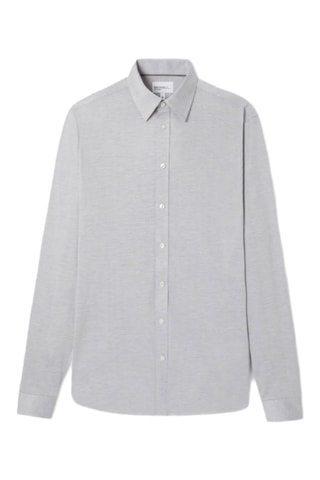 Camisa slim fit - Gris claro