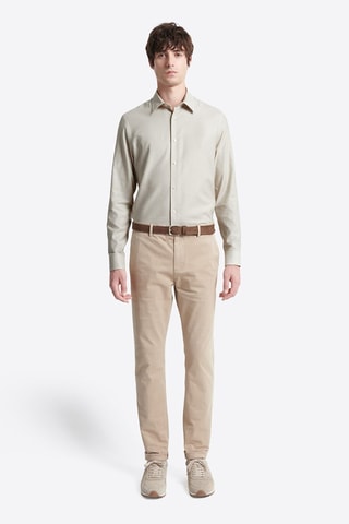 Camisa slim fit - Crudo oscuro