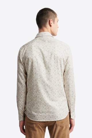 Camisa slim fit - Marfil