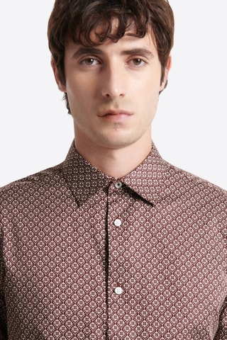 Camisa slim fit - Burdeos