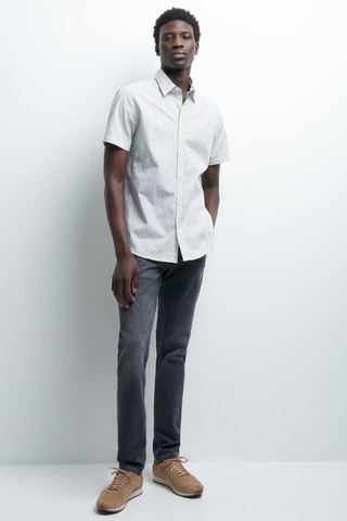 Camisa slim fit - Blanco