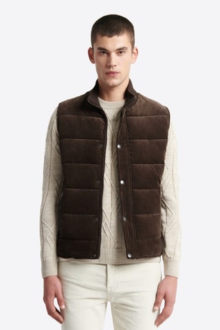 Chaleco de terciopelo - Marrón oscuro