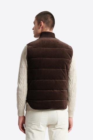 Chaleco de terciopelo - Marrón oscuro