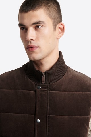 Chaleco de terciopelo - Marrón oscuro