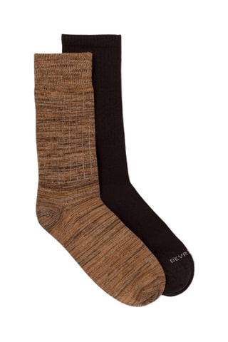 2 pares de calcetines - Marrón y negro