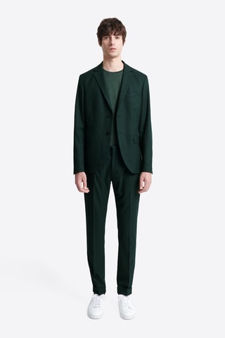 Camiseta slim fit - Verde oscuro