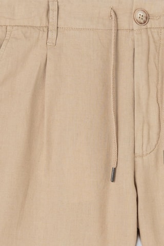 Bermudas regular fit de lino - Beige