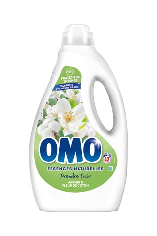 3 x Lessive Omo Prendre l'air - Jasmin, fleur de coton - 42 lavages