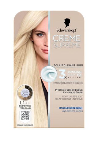 3 x Coloration crème soin Crème Suprême Schwarzkopf - L1++ Blond très très clair