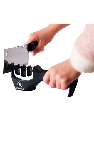 Roestvrijstalen Messenslijper - Zwart