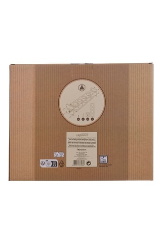 4 Bierglazen en Houders van Bamboe -  58 cl