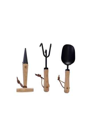 3 Essenhouten Tuinaccessoires