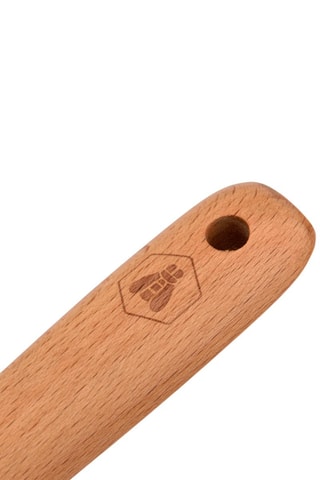 Roestvrijstalen en Beukenhouten IJslepel