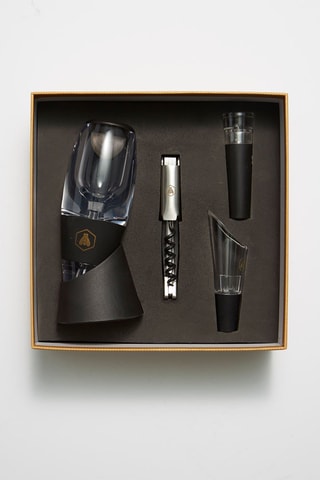 Set met Wijnbeluchter en Accessoires