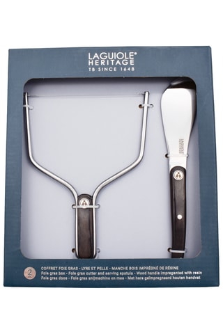 Foie Gras Snijder en Roestvrijstalen en Olijfhouten Mes - 2-Delig