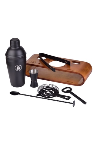 Cocktailset en Houten Basis Laguiole - 7-Delig