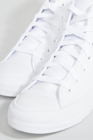 Baskets montantes en cuir Chuck Taylor All Star Hi - Blanc - Converse