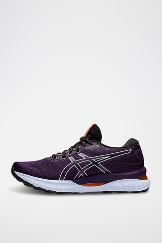 Chaussures de running en cuir Gel-Nimbus 24 - Noir - Asics
