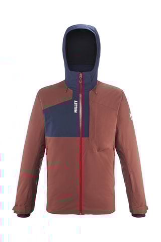 Veste de ski à capuche   Atna - Rouge brique et bleu marine - Millet