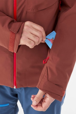 Veste de ski à capuche   Atna - Rouge brique et bleu marine - Millet