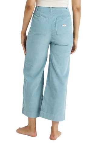 Pantalon 7/8 en velours et coton biologique taille haute - Bleu clair - Billabong