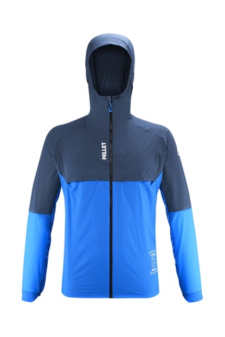 Coupe-vent de trail à capuche  Intense - Bleu - Millet