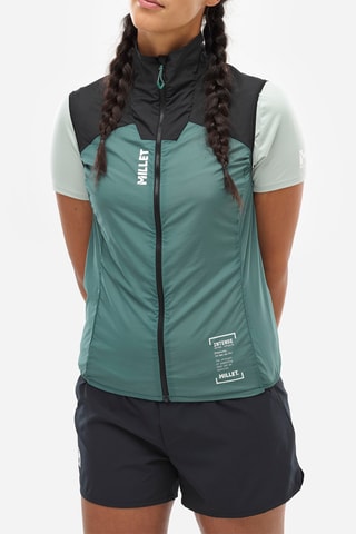 Veste sans manches de trail Intense - Vert foncé et noir - Millet