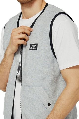 Veste polaire réversible sans manches All Terrain - Gris - New Balance