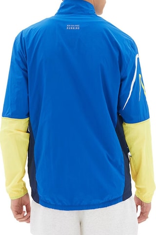 Veste de running Impact Run colorblock - Bleu électrique et jaune- New Balance - New Balance