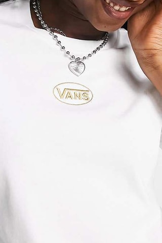 T-shirt Oval Sporty - Blanc - Vans