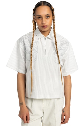 Blouse en coton biologique - Blanc - Element