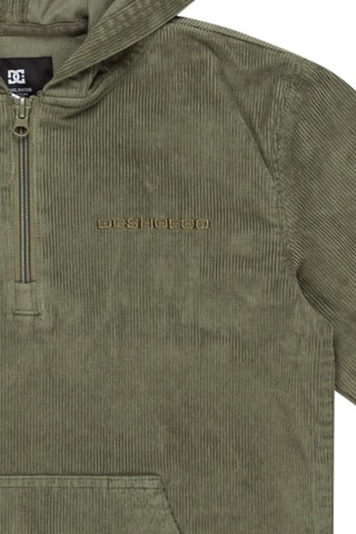 Sweat à capuche en velours - Vert olive - DC Shoes