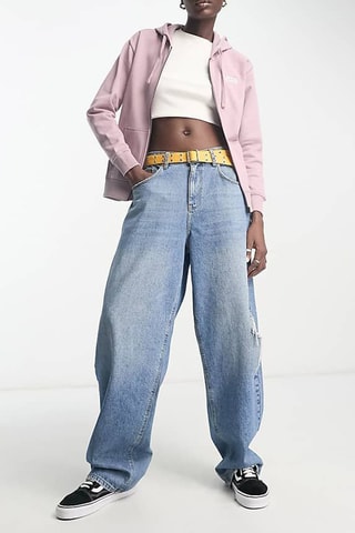 Sweat à capuche Oval - Rose poudré - Vans